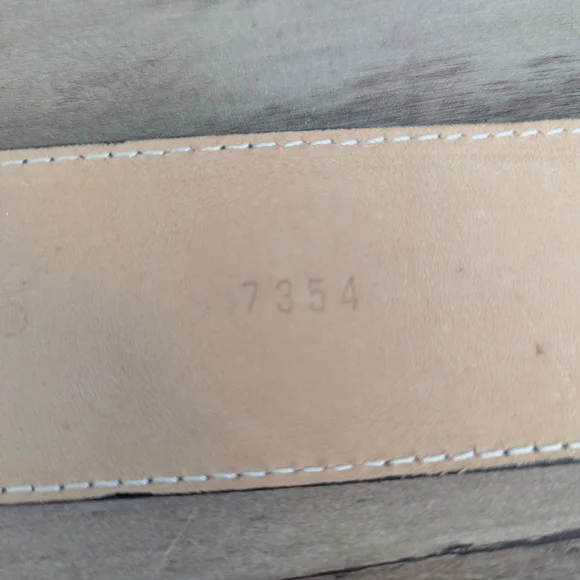 Leatherock Vintage Black Leather Belt - Picture 4 of 10